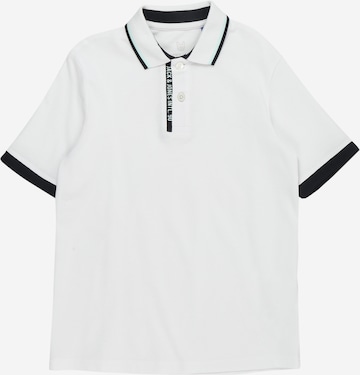 Jack & Jones Junior Poloshirt 'STEEL' in Weiß: predná strana