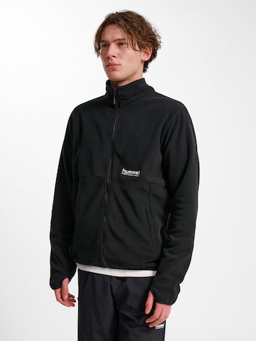 Hummel Funktionele fleece-jas 'HMLPulse' in Zwart: voorkant