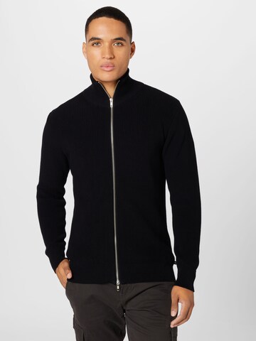 Clean Cut Copenhagen Knit Cardigan 'Mario' in Black: front