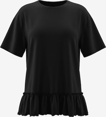 Imily Bela - Camiseta talla grande en negro: frente