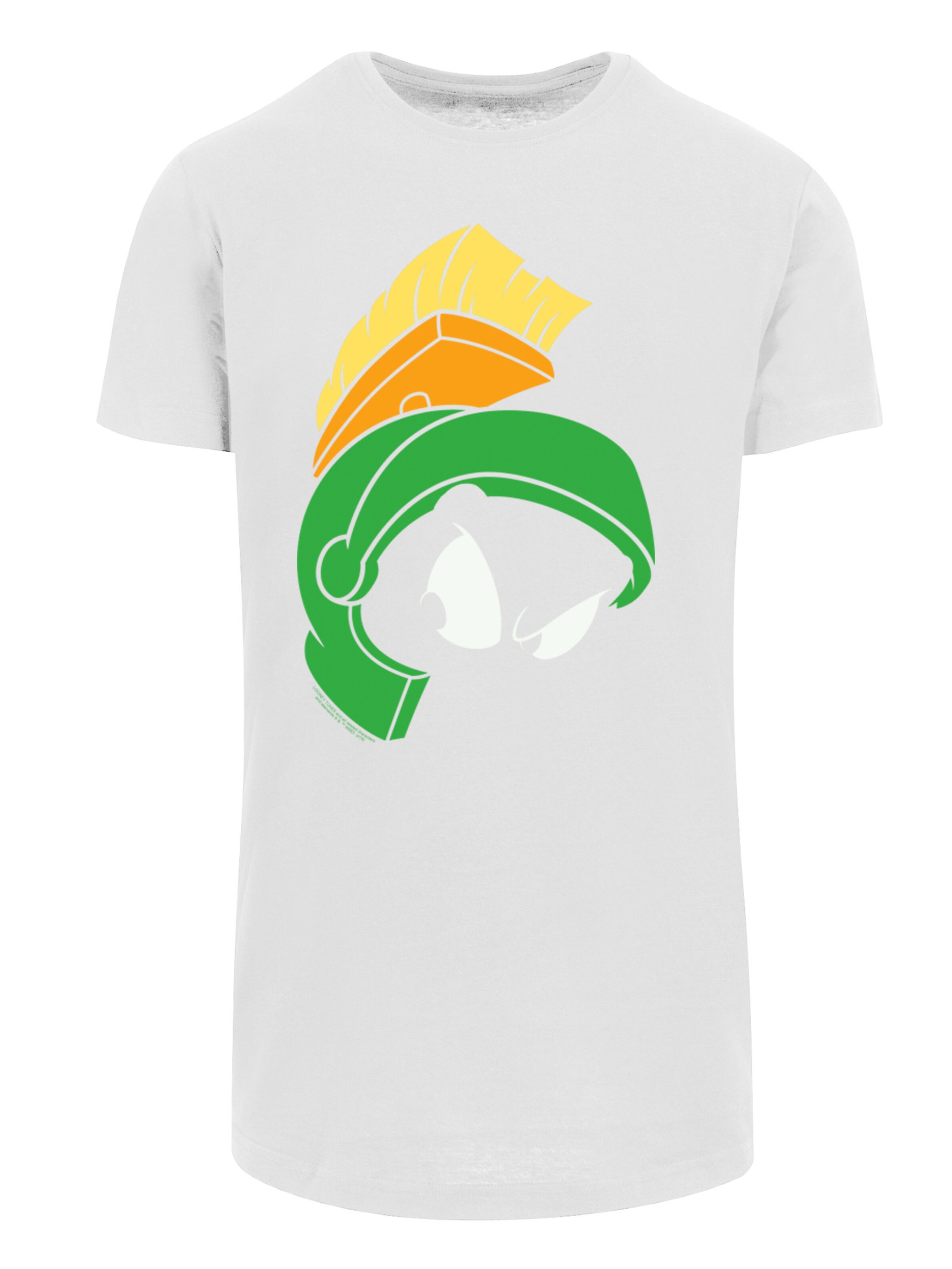 Maglietta 'Looney Tunes Marvin The Martian Face' di F4NT4STIC in bianco: frontale