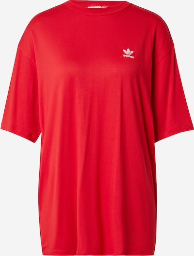 ADIDAS ORIGINALS T-shirt oversize en rouge / blanc, Vue avec produit