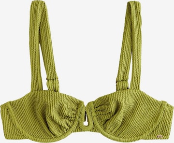 Next T-Shirt Bikinitoppi värissä vihreä: etupuoli