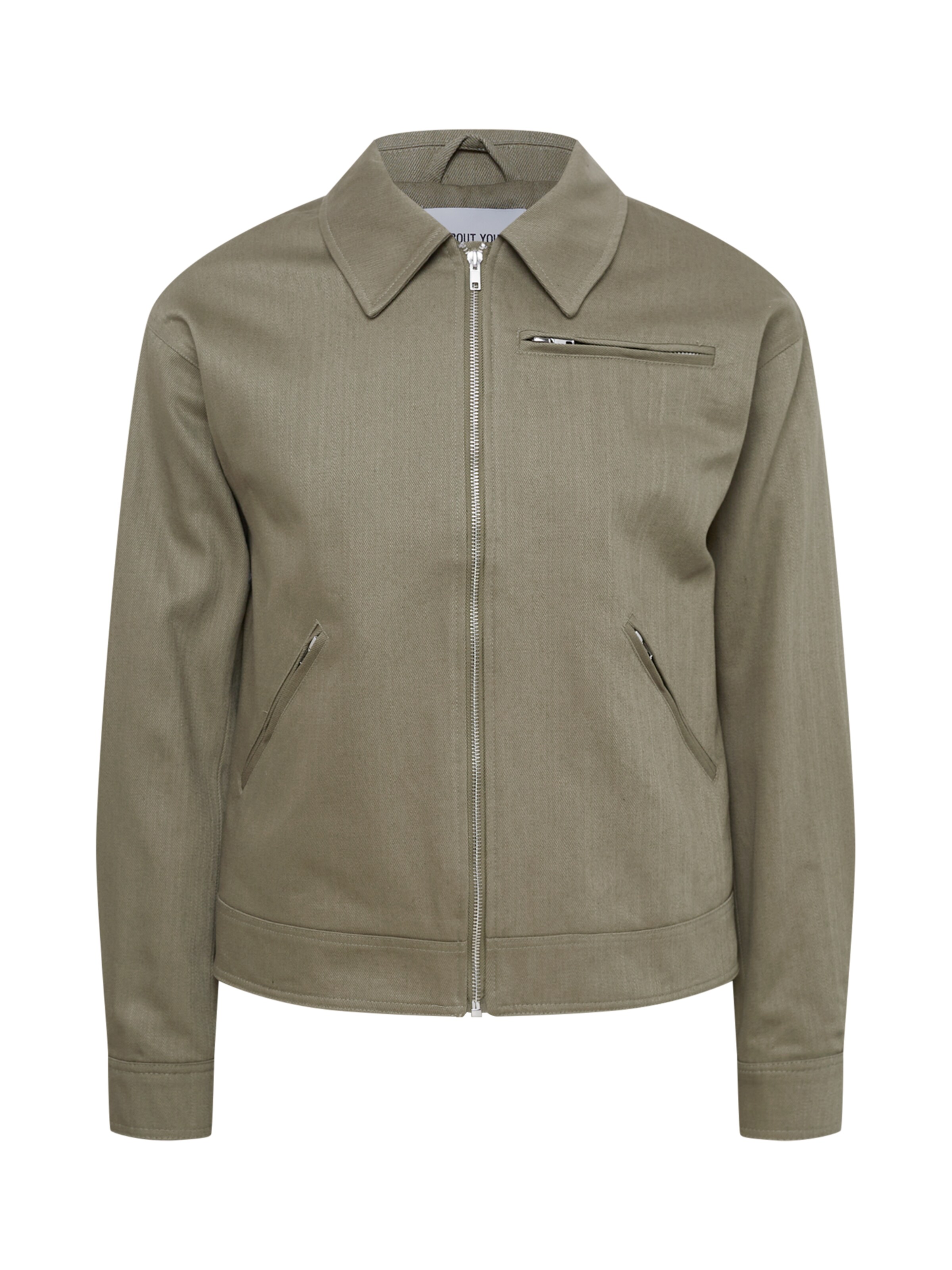 ABOUT YOU Overgangsjakke 'Edgar' i grøn: forside