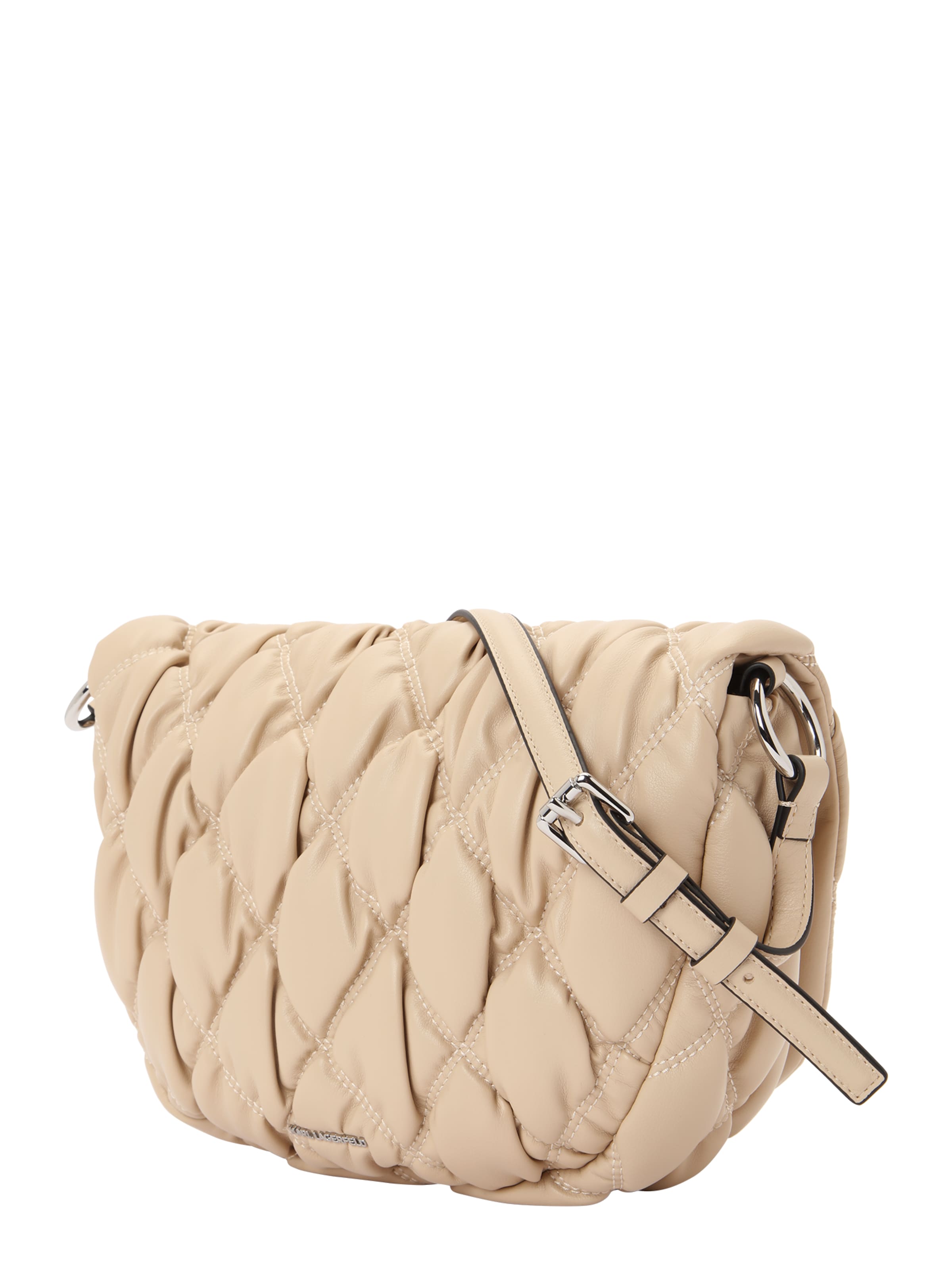 Sac à bandoulière Karl Lagerfeld en beige : sur le côté