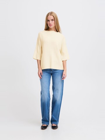 ICHI - Jersey 'Boston' en beige
