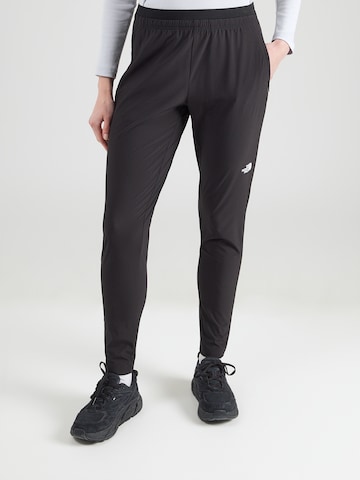 melns THE NORTH FACE Standarta Sporta bikses 'W FLEX WOVEN JOGGER': no priekšpuses