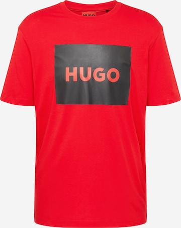 HUGO Red Póló 'Dulive222' - piros: elől