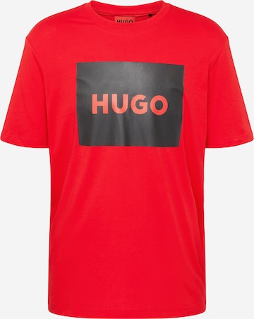 HUGO Red - Camisa 'Dulive222' em vermelho: frente