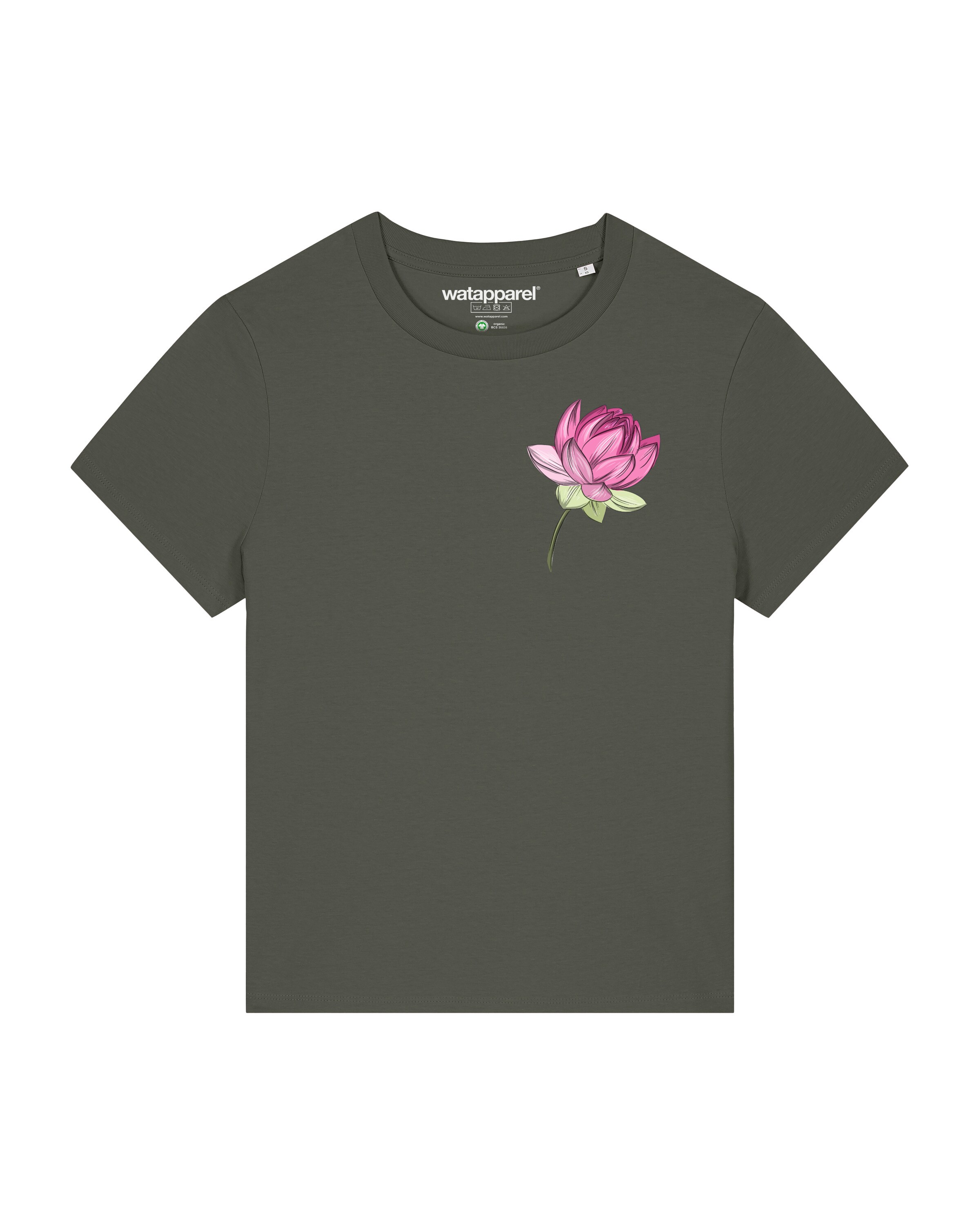 Maglietta ' Blume ' di Watapparel in verde: frontale