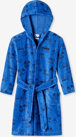 SCHIESSER Bathrobe 'Autotraum' in Blue: front