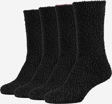 camano Socks in Black: front