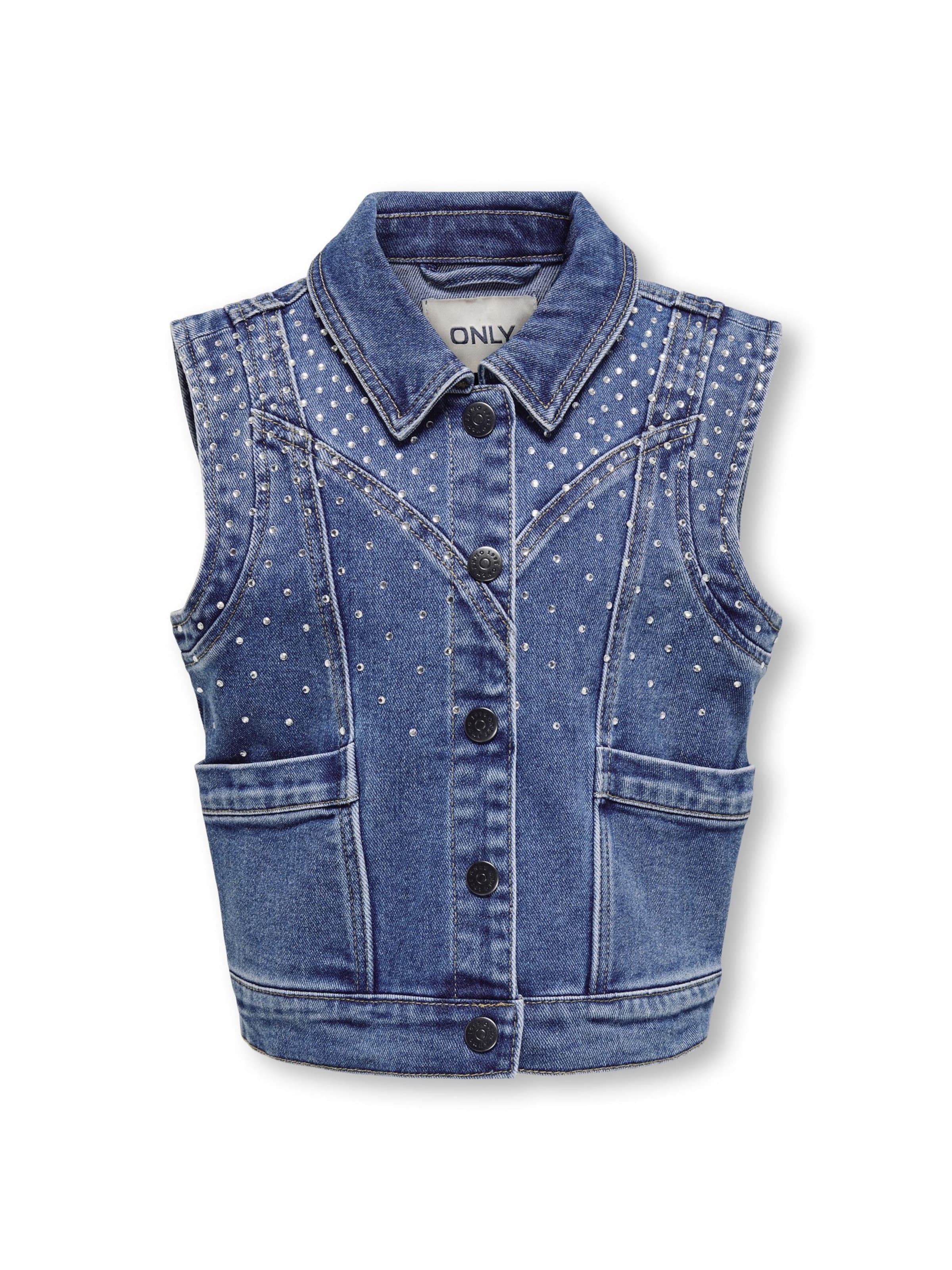 ONLY GIRLS Vest 'KENNEDY' in Blue: front