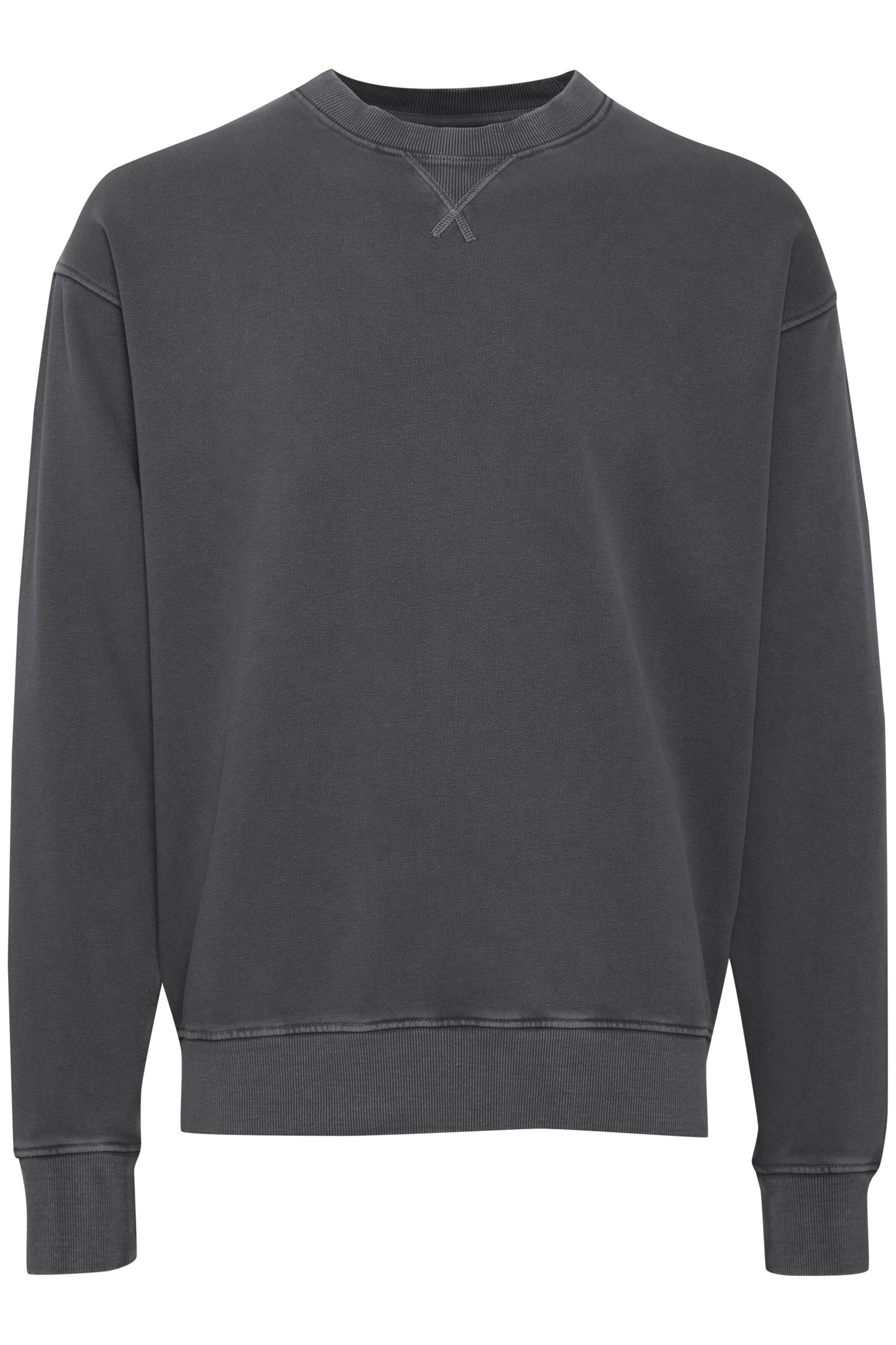 !Solid Sweatshirt in Grau: Vorderseite