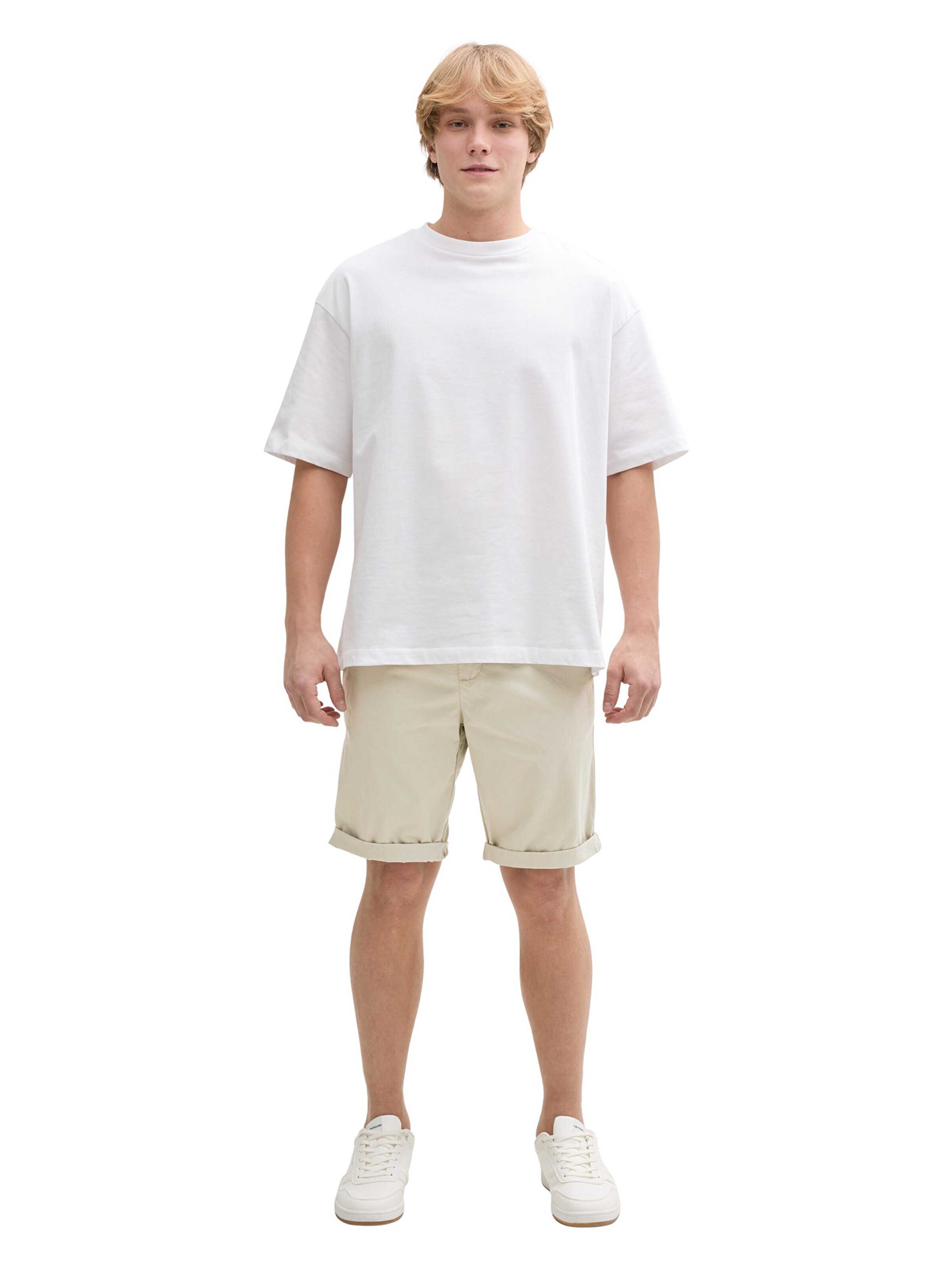 TOM TAILOR DENIM Regularen Hlače | bež barva