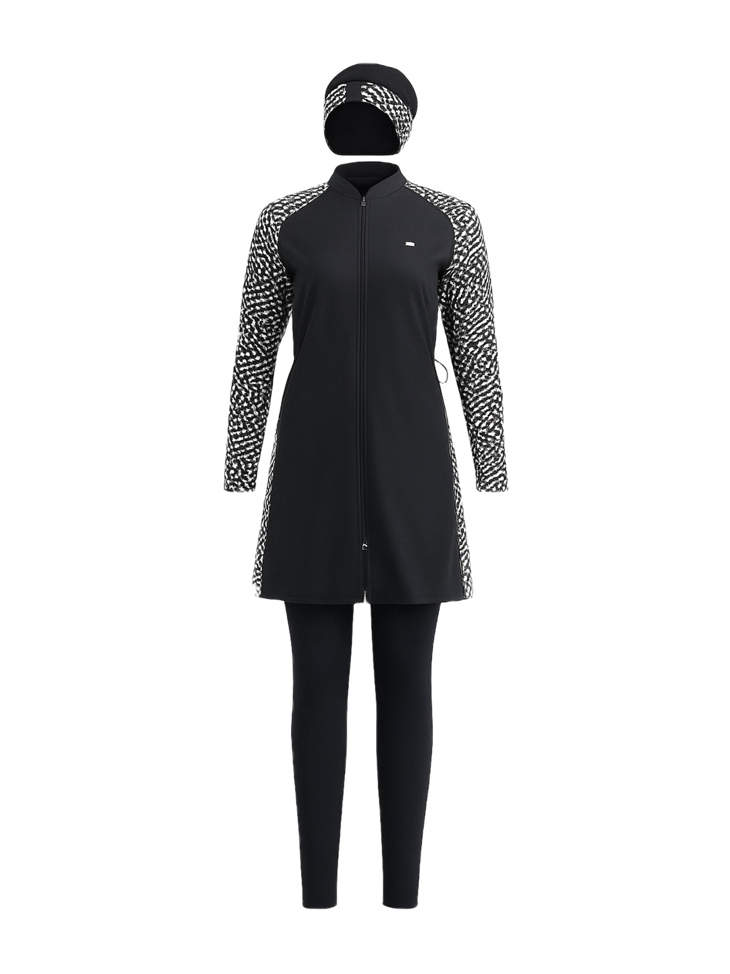 C&City Hijab-Badeanzug in schwarz, Produktansicht