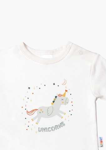 LILIPUT Langarmshirt 'Unicorns' mit niedlichem Print in Weiß