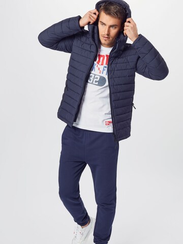 Superdry Tapered Winterjas 'OTTOMAN ARCTIC' in Blauw