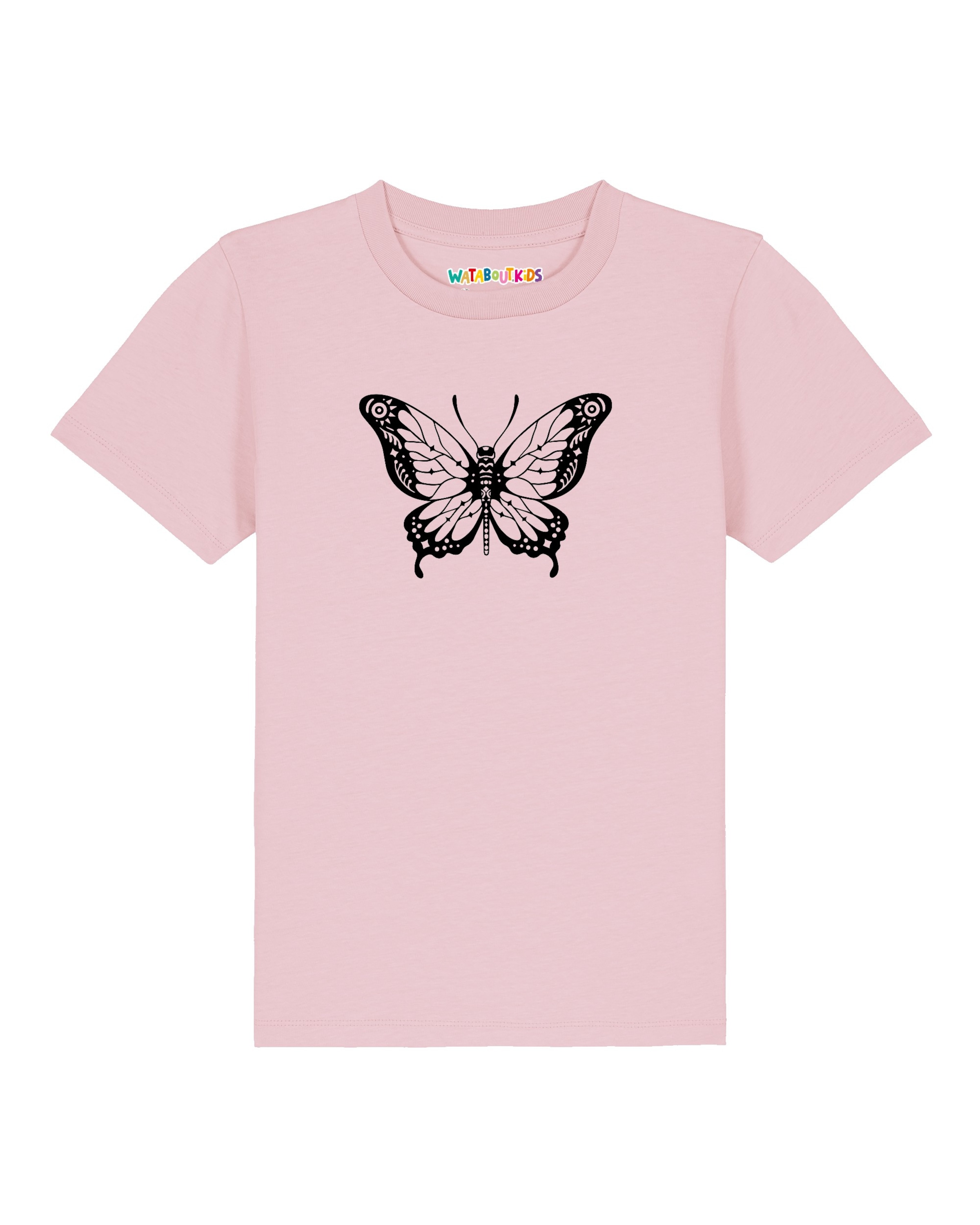 watabout.kids Shirt 'Schmetterling' in Pink: front