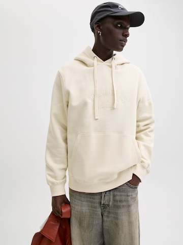 JACK & JONES Sweatshirt 'JORBLeecker' i hvid