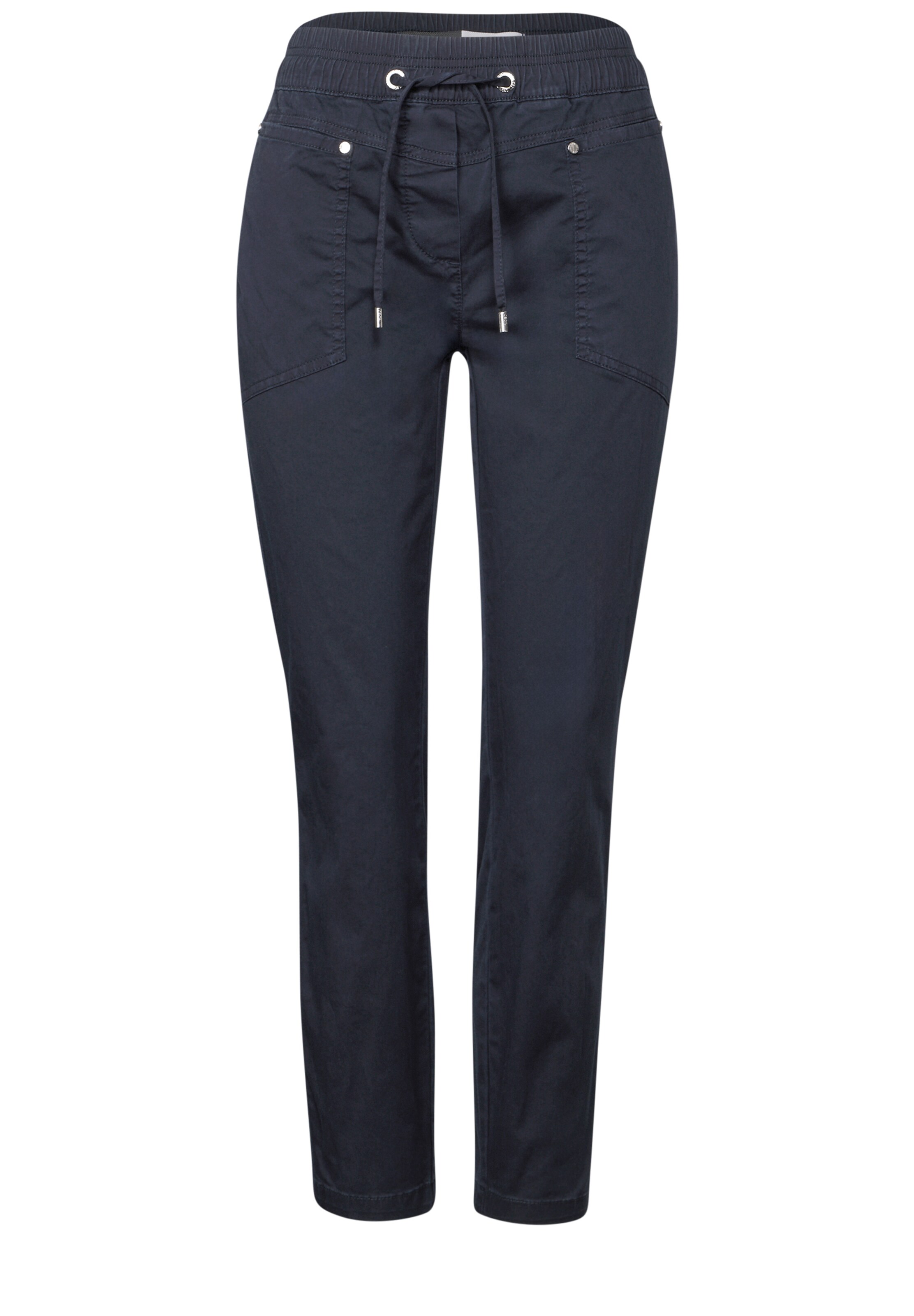 CECIL Loose fit Pants in Blue: front