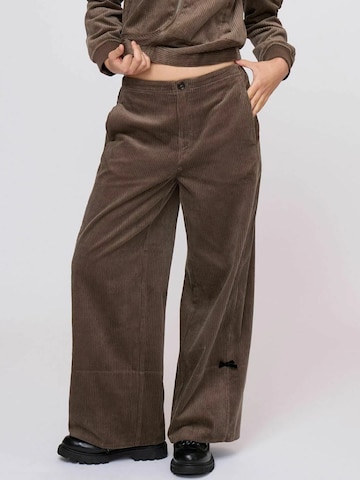 Wide Leg Pantalon 'Nehl' Odd Molly en marron : devant