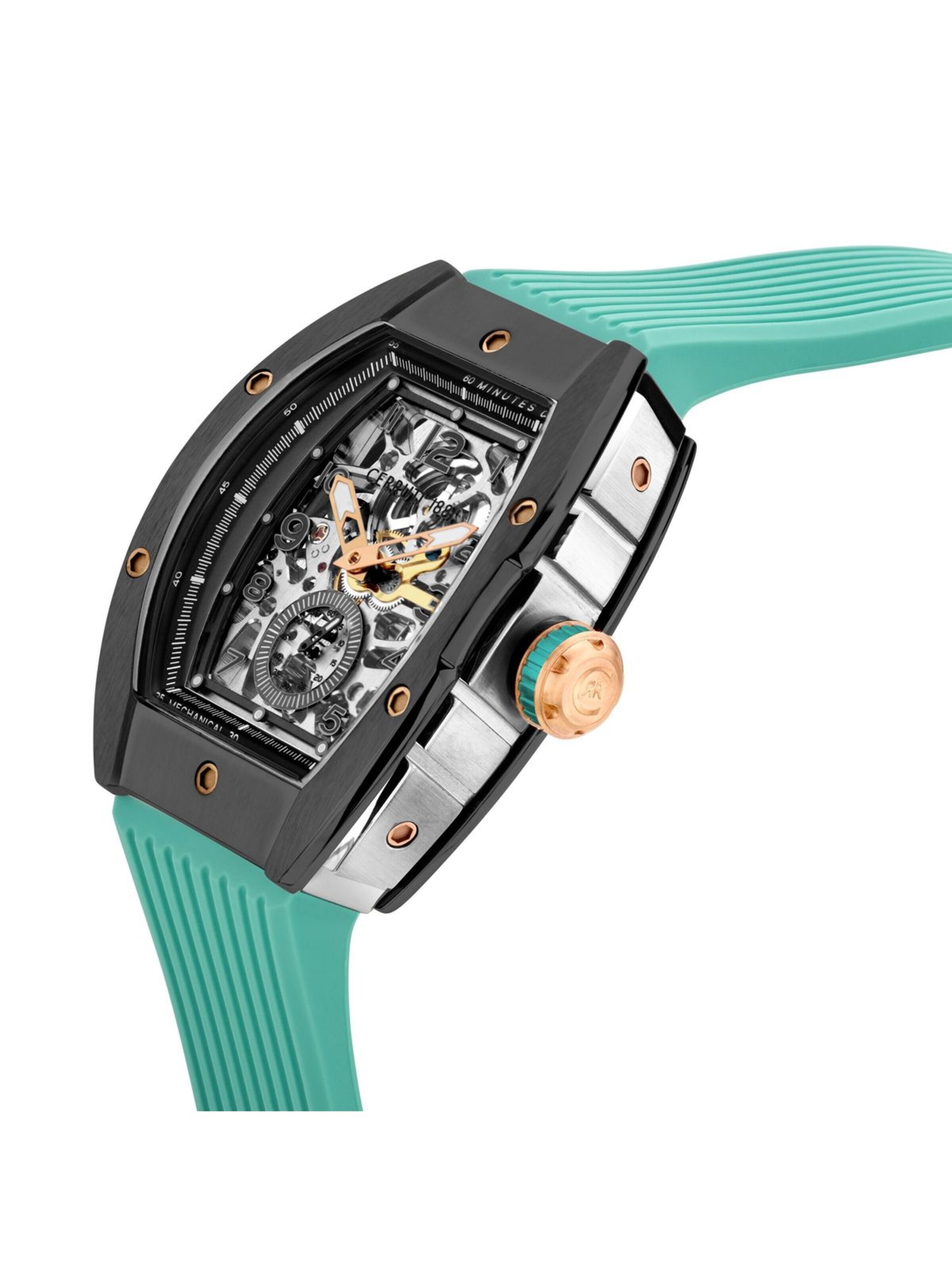 Montre à affichage analogique 'Ovaro' CERRUTI 1881 en vert