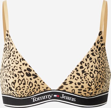 Tommy Jeans Triangle Bra in Brown: front