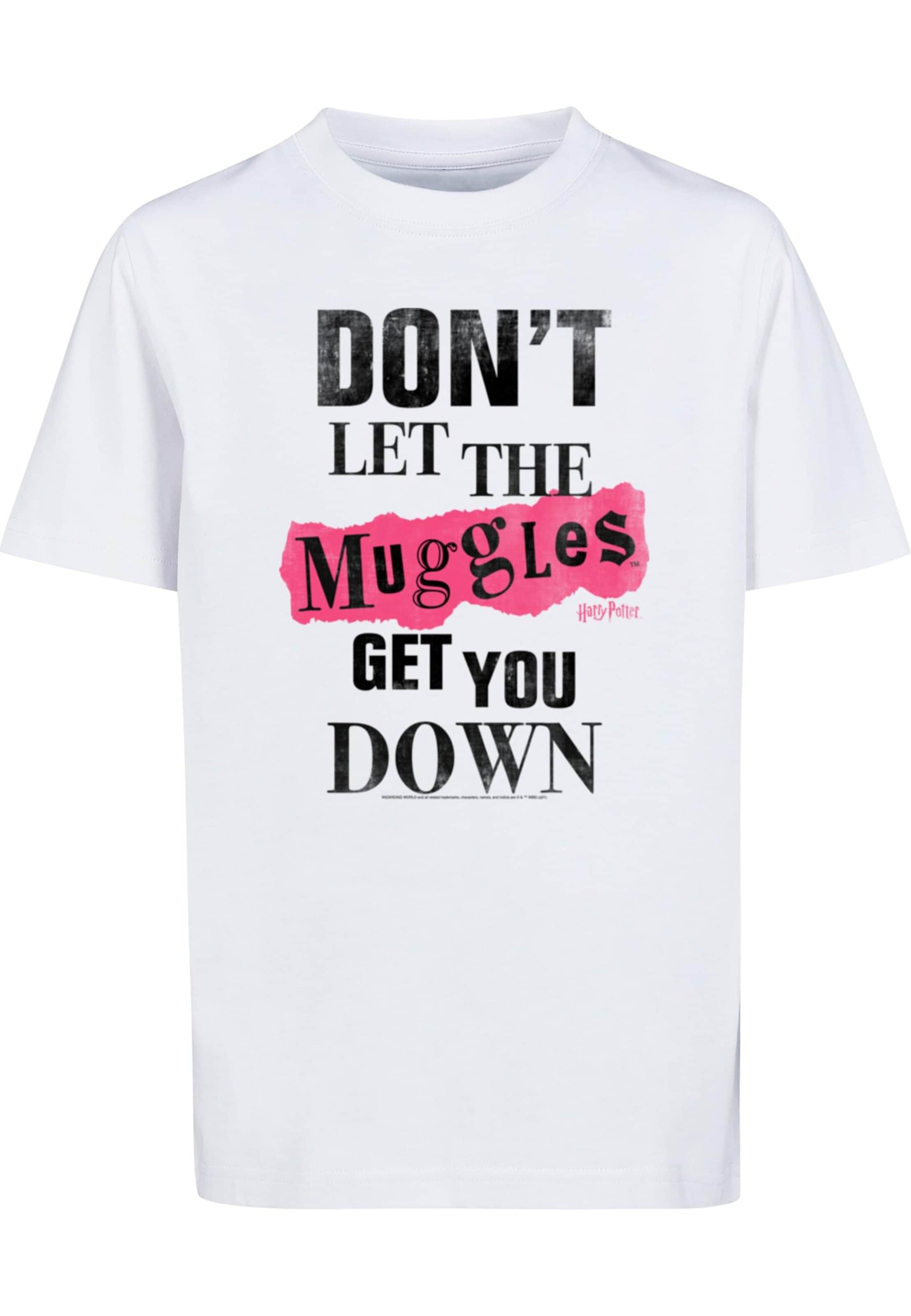 T-Shirt 'Harry Potter - Muggles' ABSOLUTE CULT en blanc : devant