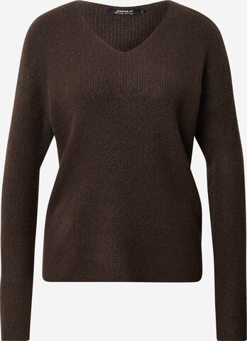 ONLY Sweater 'Camilla' in Brown: front