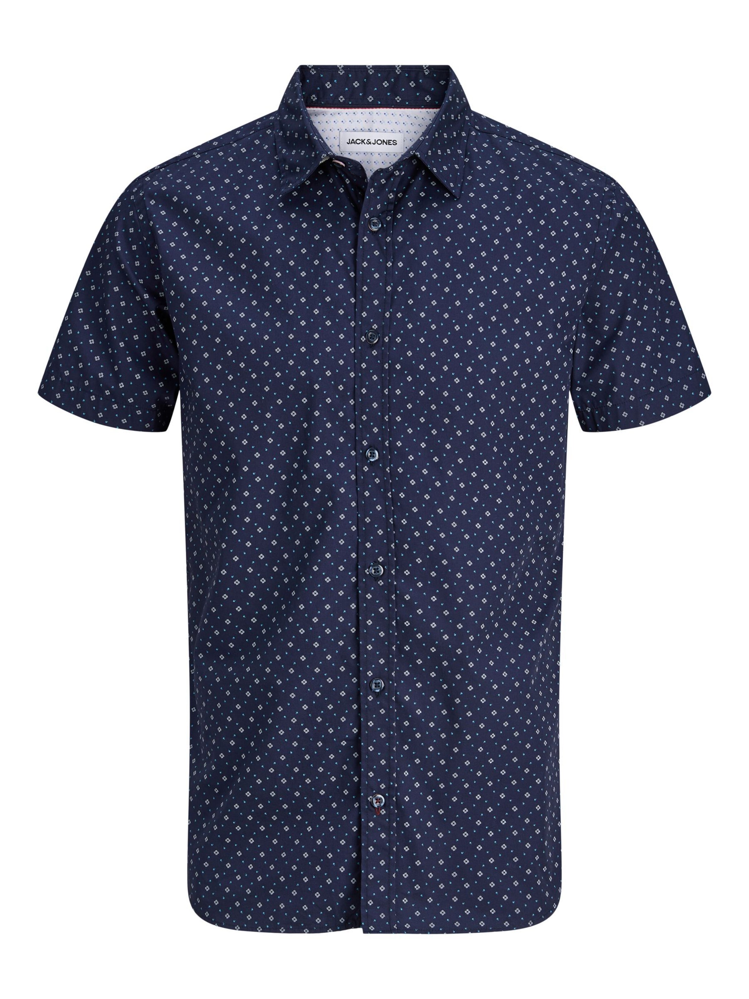 JACK & JONES Camisa en navy / azul claro / blanco, Vista del producto