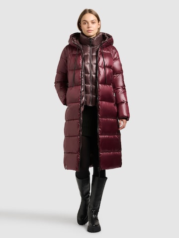 khujo Winter Coat 'Nashi' in Red