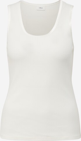 s.Oliver BLACK LABEL - Top en blanco: frente