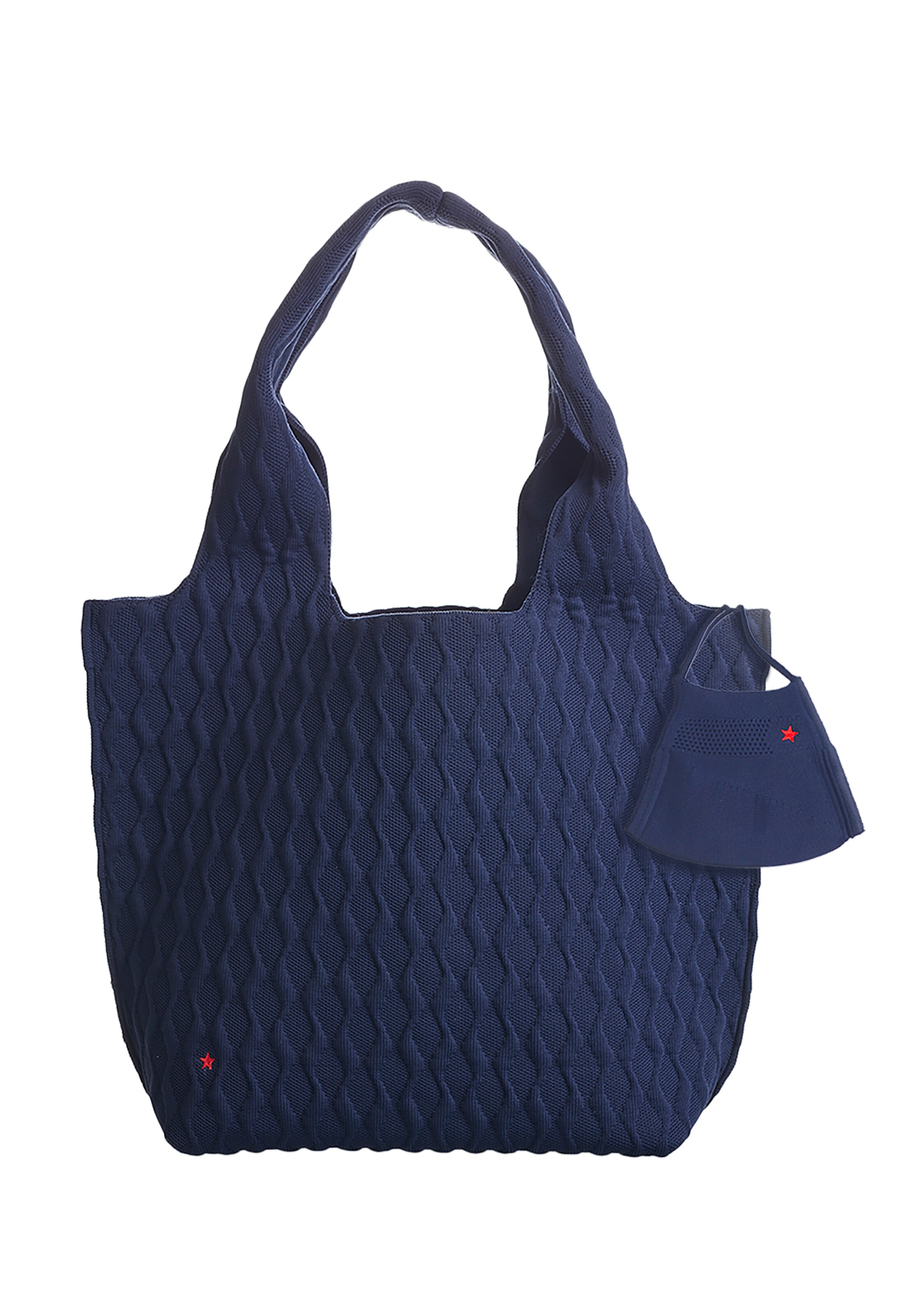 RedStars Handbag in Blue: front