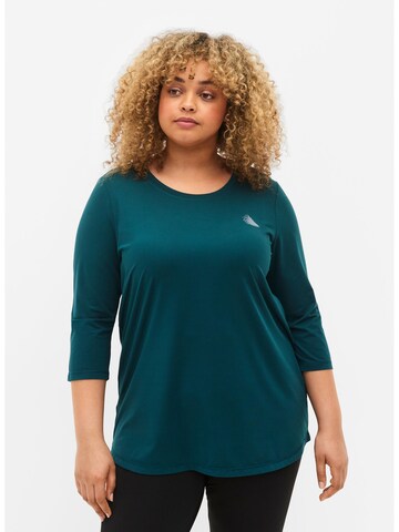 Active by Zizzi - Camisa 'ABASIC ONE' em verde: frente