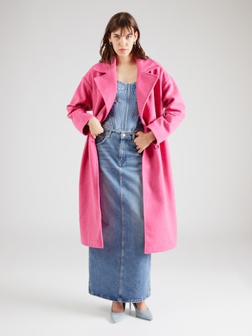 Trendyol Between-Seasons Coat in Pink: front