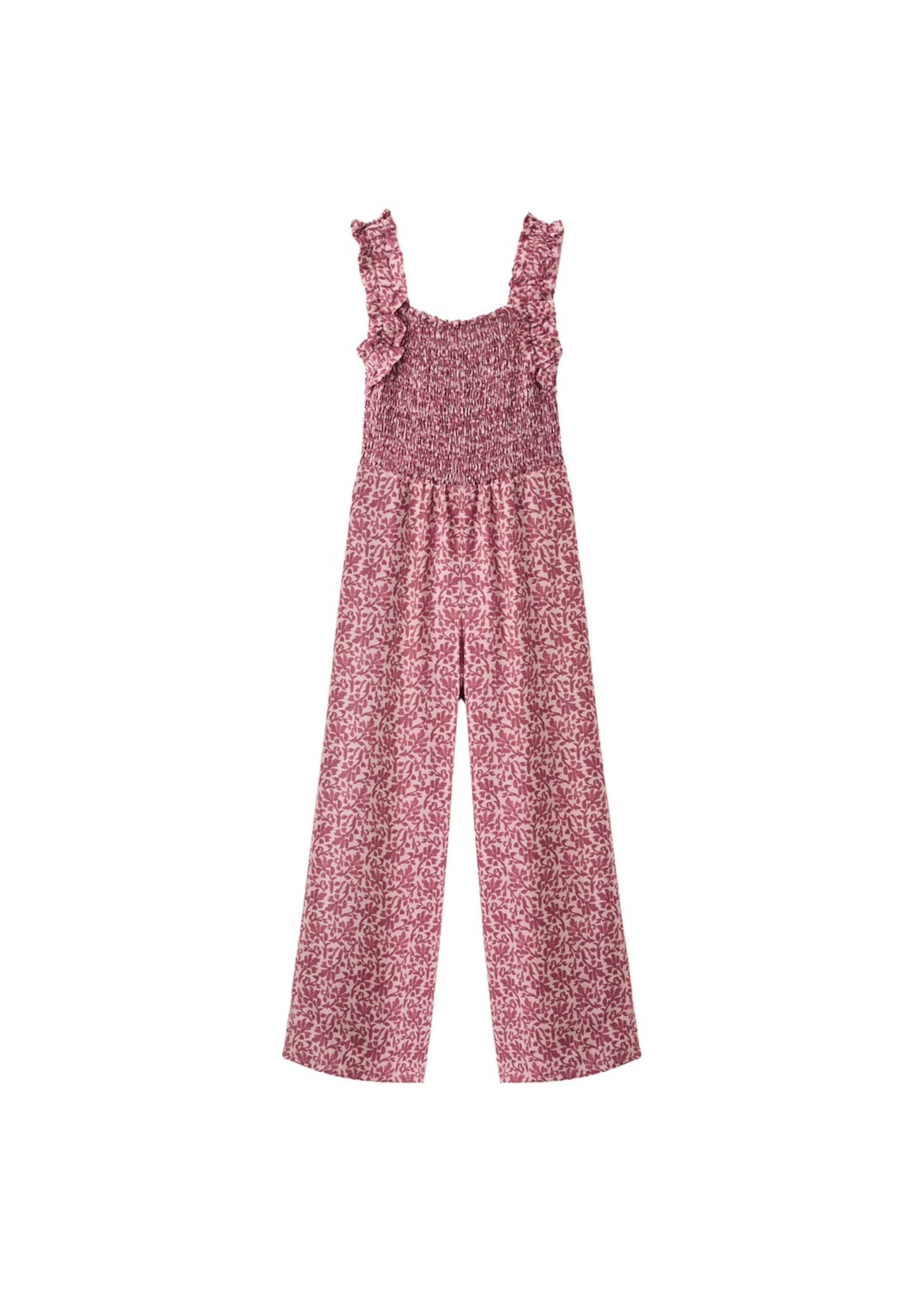 MANGO KIDS Dungarees 'Payton' in Pink: front