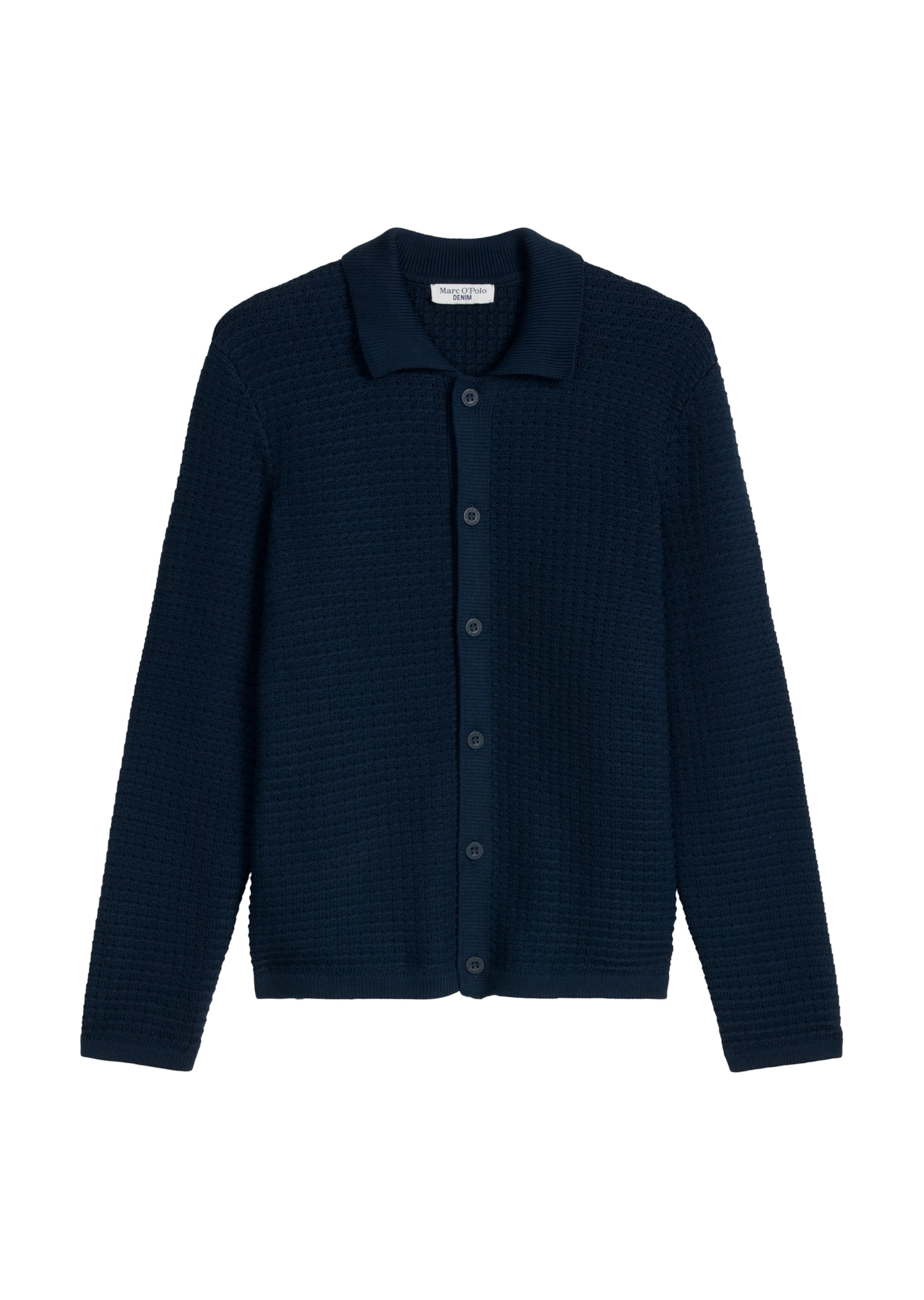 Marc O'Polo DENIM Strickjacke in Blau: Vorderseite