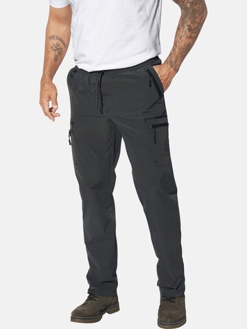 Loosefit Pantalon cargo 'Oluhelm' Jan Vanderstorm en gris : devant