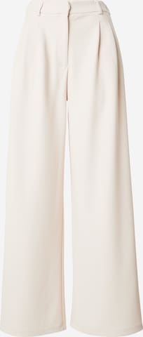 ABOUT YOU Wide leg Trousers 'Sarah' in Beige: front