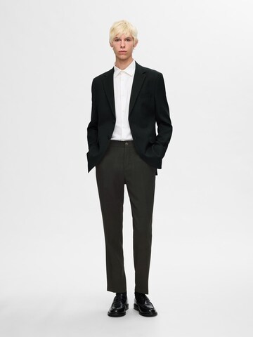 SELECTED HOMME Slimfit Bukser med fals i grøn