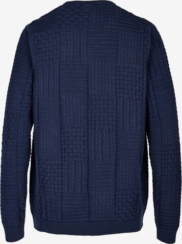 Cleptomanicx Strickpullover 'Blockage' in Blau