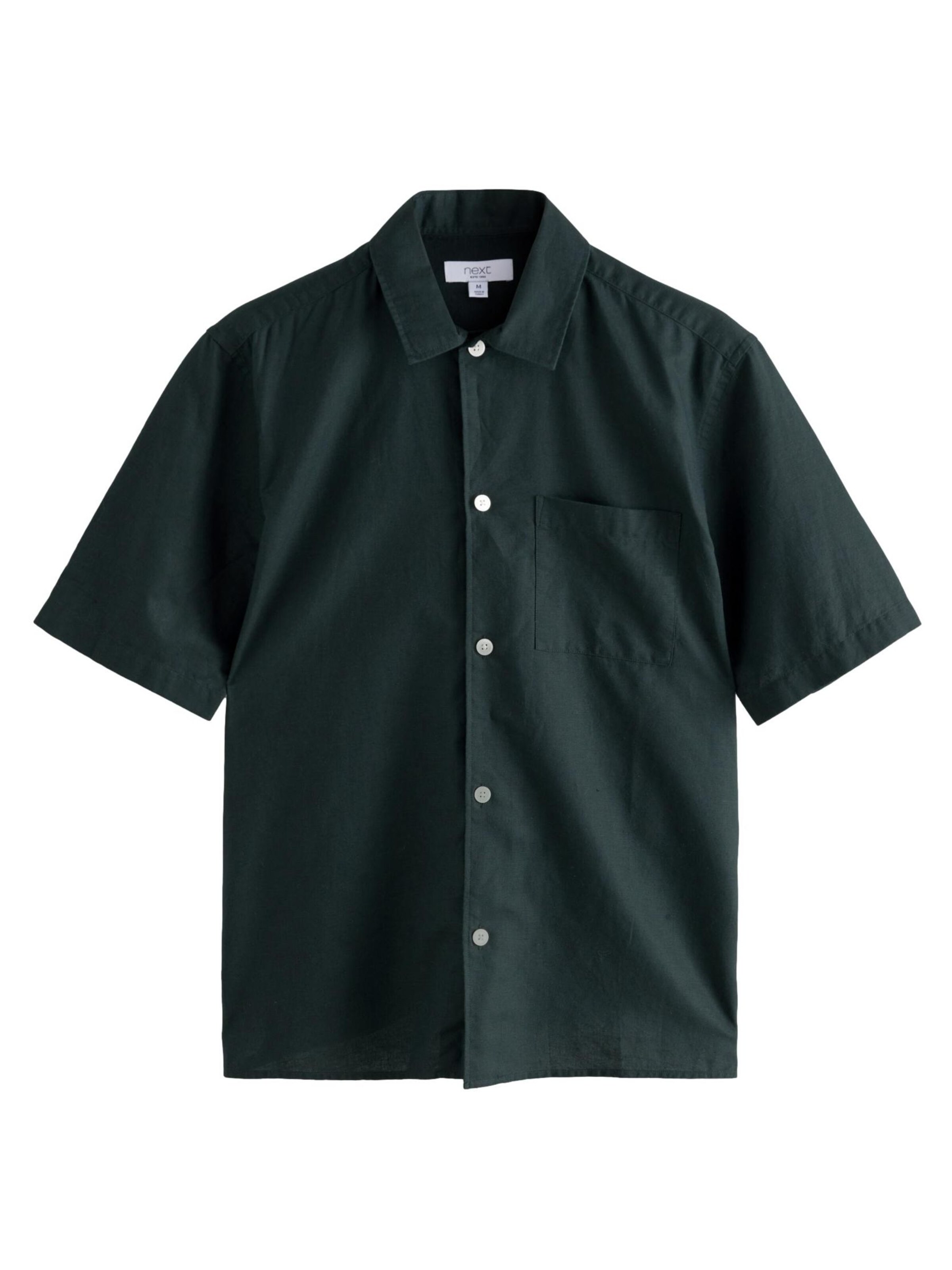 Next Regular fit Srajca | črna barva: sprednja stran