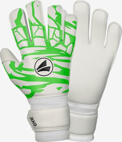 JAKO Sporthandschuhe in limette / schwarz / weiß, Produktansicht