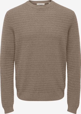 Pullover 'ONSLoui' di Only & Sons in marrone: frontale