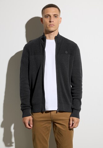 Street One MEN Strickjacke in Grau: Vorderseite