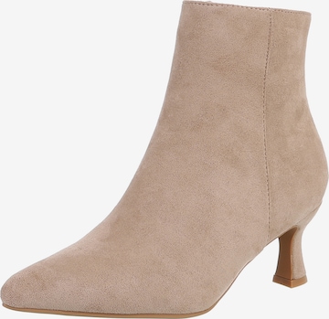 Ital-Design Stiefelette in Braun: Vorderseite