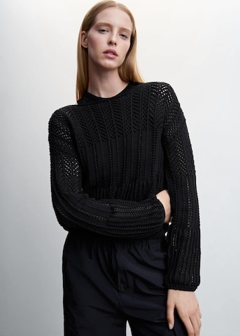 MANGO Sweater 'Leslie' in Black: front