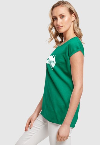 Merchcode Shirt 'Australia X' in Groen