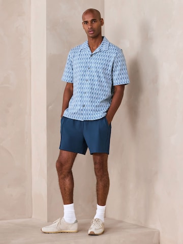 Next Средняя посадка Рубашка 'N. Premium' в Синий